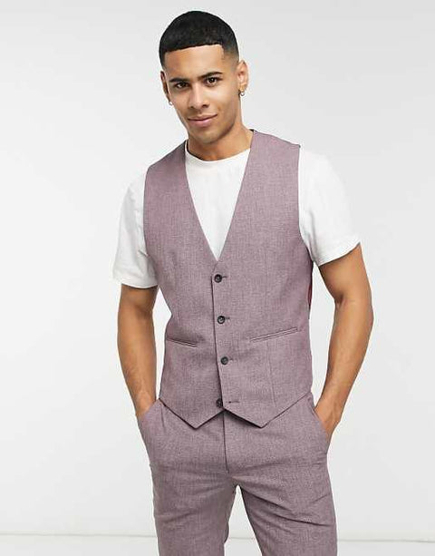 Asos Design Men's Multicolor Vest ANF2231