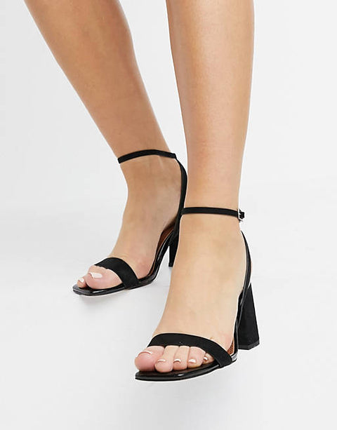 Asos Design Women's Black Sandal ANS86 (Shoes49,50,53)shr