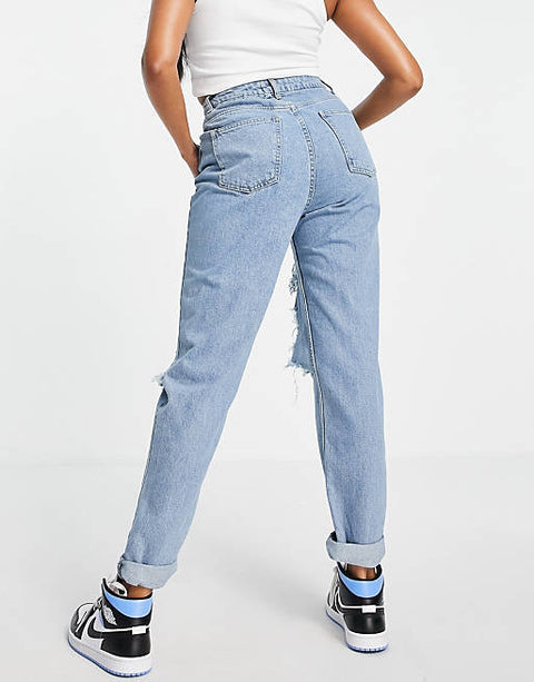 ASOS Design Women's Blue Jeans 101161507  AMF10 B58,B64