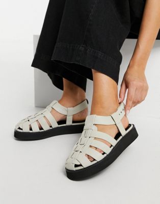 ASOS Design  Women's Cream Sandal ANS228 (Shoes49)shr