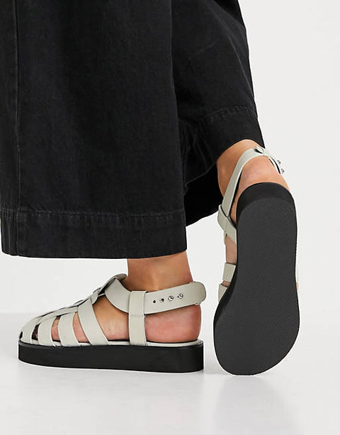 ASOS Design  Women's Cream Sandal ANS228 (Shoes49)shr