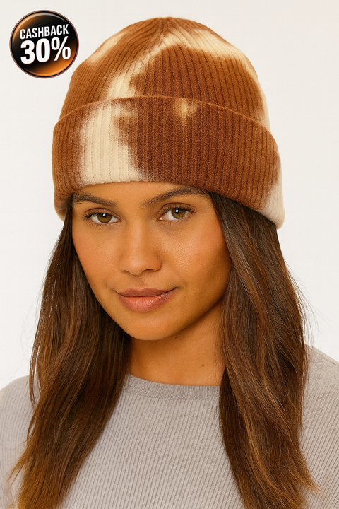 Forever 21 Women's Rust Multi Knitted Beanie Hat |Forever 21 In Lebanon