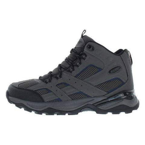Khombu Men's LUKE Memory Foam Hiking Boots Heel Stabilizer Gray abs88(shoes 59,10)