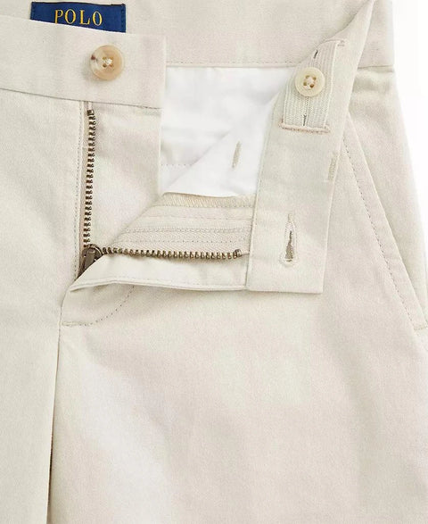 Polo Ralph Lauren Boy's Beige Straight Fit Stretch Twill Short | Polo Ralph Lauren In Lebanon