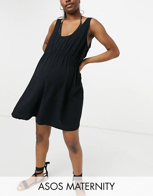 ASOS Design Maternity  Women's Black Playsuit AMF1967