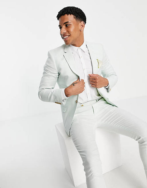 ASOS Design  Men's Light Green Blazer ANF384 (AN95,AN97) zone4 shr