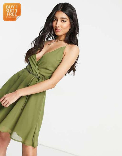 ASOS Design  Women's  Khaki Dress ANF2871