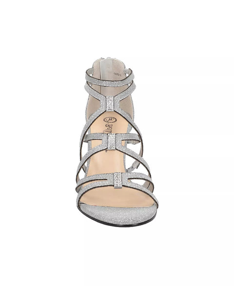 Bella Vita Women's  Silver Glitter Karlette Dress Heeled Sandals |  Bella Vita in Lebanon