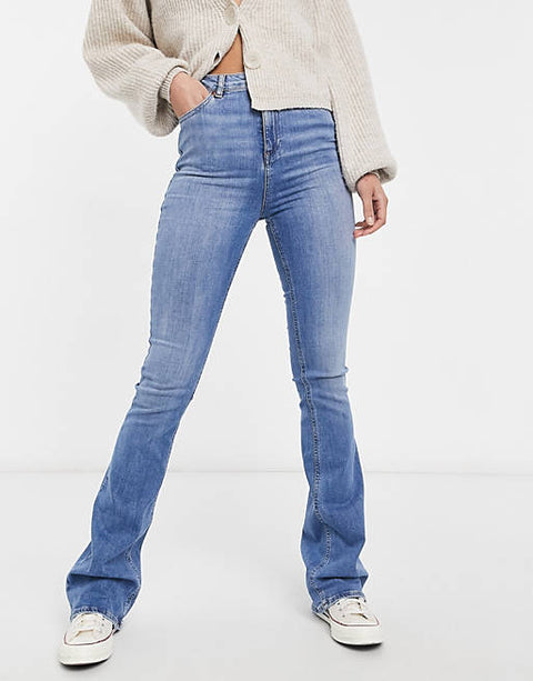 Asos Design Women's Blue Jeans ANF503 (LR54,lr92) shr