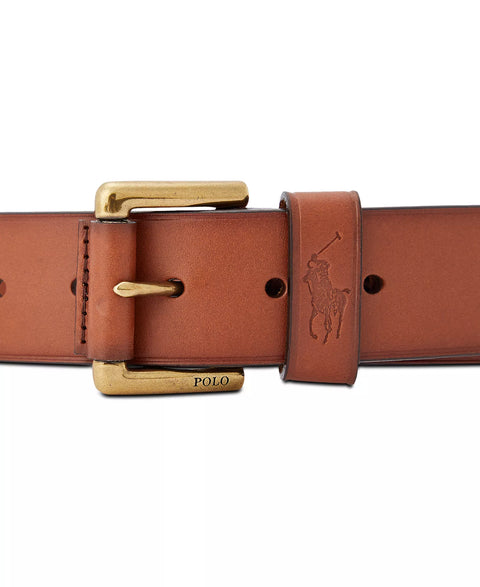 Polo Ralph Lauren Men's Brown Leather Dress Belt | Polo Ralph Lauren In Lebanon