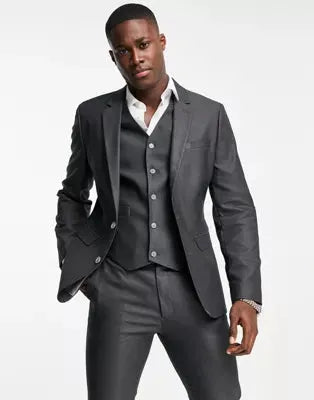 Asos Design Men's Dark Gray Blazer ANF1734