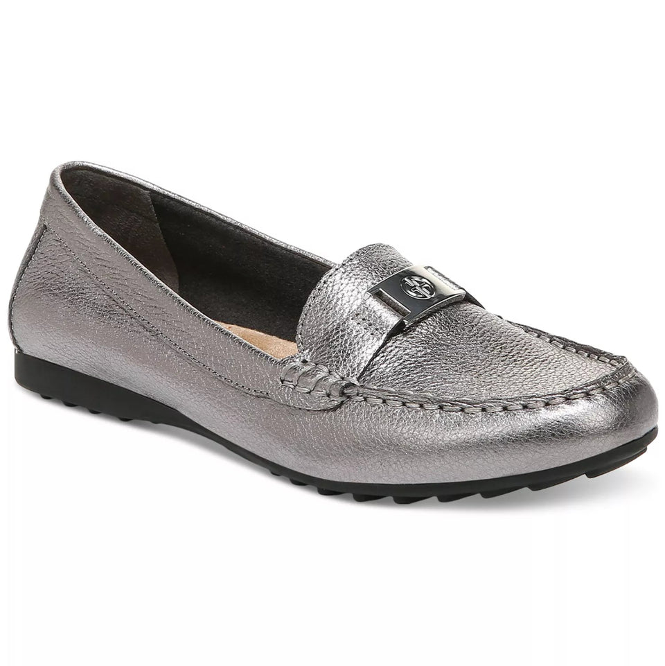 Giani Bernini Women's Silver Dailyn Memory Foam Slip On Loafers