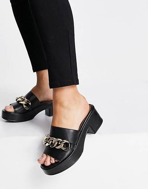 ASOS Design  Women's Black Slipper ANS411