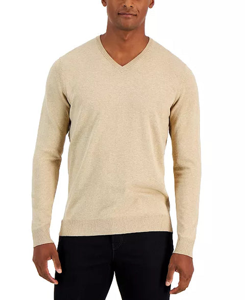 Alfani Men's Beige Sweatshirt  ABF945 shr( ft10)
