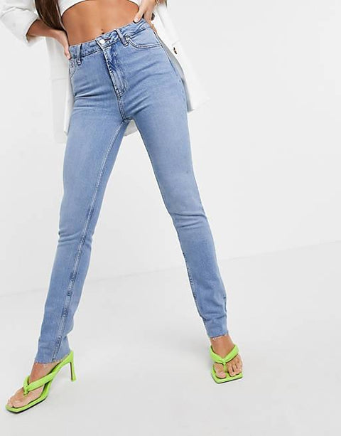 ASOS Design Women's Blue Jeans | ASOS Design In Lebanon