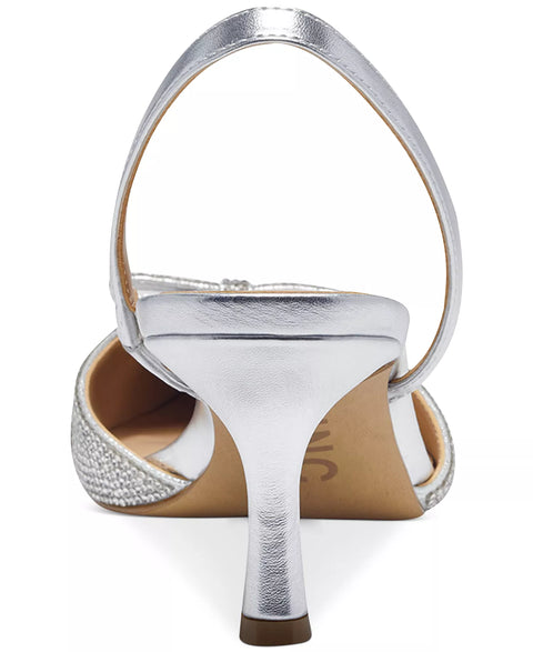 INC International Concepts Women's Silver Gelsey Slingback Kitten-Heel  | INC International Concepts In Lebanon
