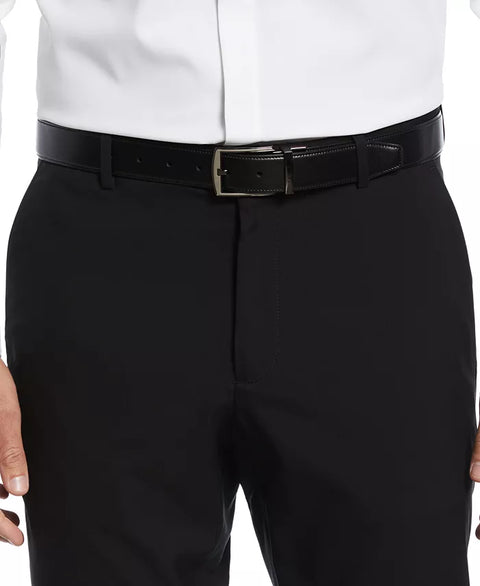 Perry Ellis Portfolio Men's Black Reversible Feather Stitch-Edge Belt|Perry Ellis Portfolio In Lebanon