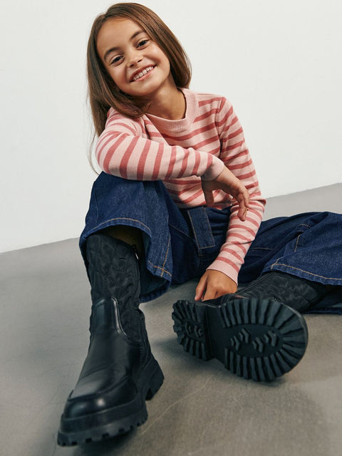 Reserved Girl's Black Ankled Boots |Reserved In Lebanon