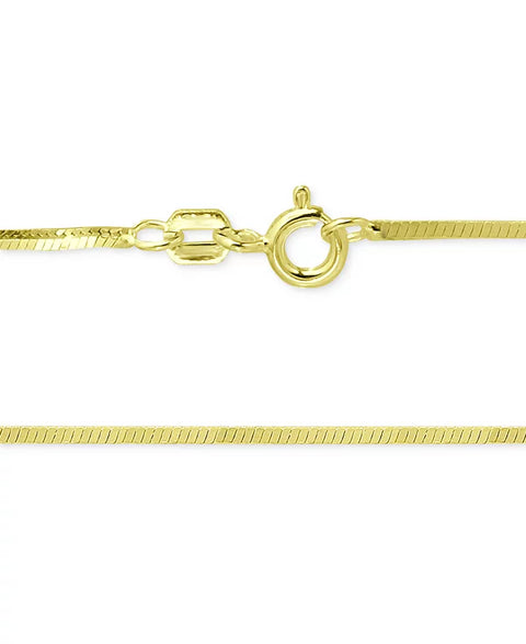 Giani Bernini Women's Square Snake Link 16" Chain Necklace in 18k Gold-Plated | Giani Bernini In Lebanon