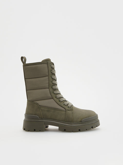 Reserved Girl's Olive Green High Insulated Ankle Boots | Reserved In Lebanon