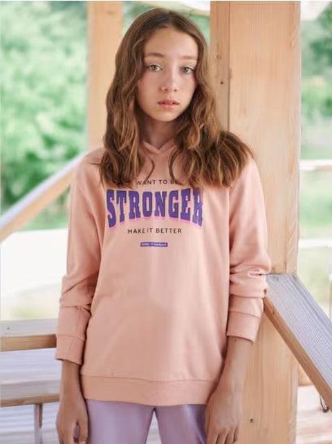 Sinsay Girl's Pink Fleece Hoodie | Sinsay In Lebanon