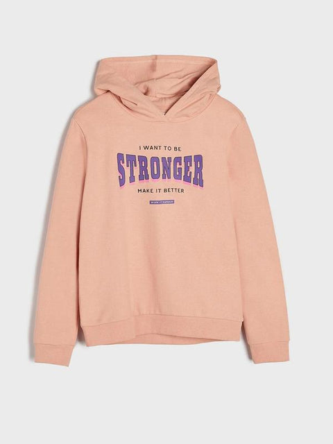 Sinsay Girl's Pink Fleece Hoodie | Sinsay In Lebanon