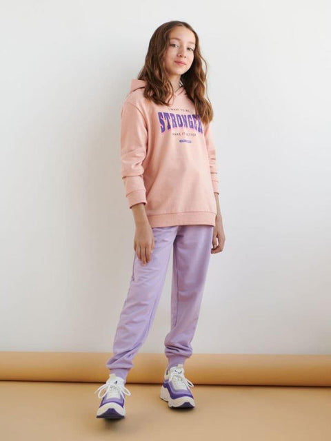 Sinsay Girl's Pink Fleece Hoodie | Sinsay In Lebanon