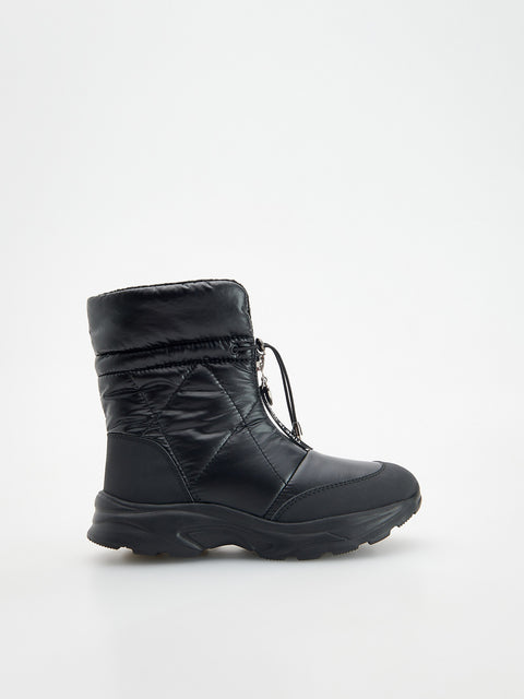 Reserved Girl's Black Ankle Boots With Zipper Closure | Reserved In Lebanon