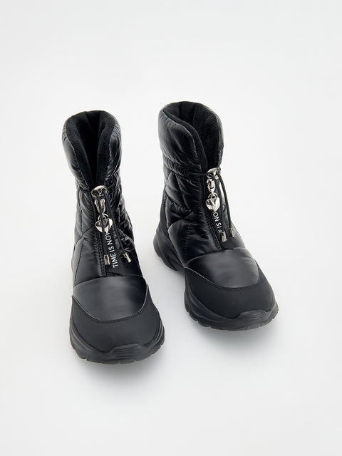 Reserved Girl's Black Ankle Boots With Zipper Closure | Reserved In Lebanon