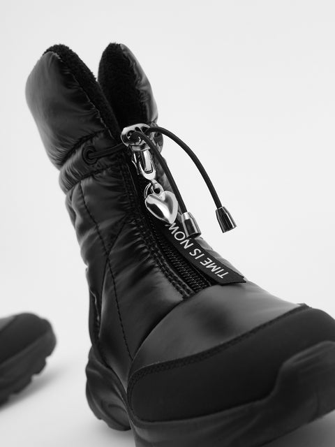 Reserved Girl's Black Ankle Boots With Zipper Closure | Reserved In Lebanon