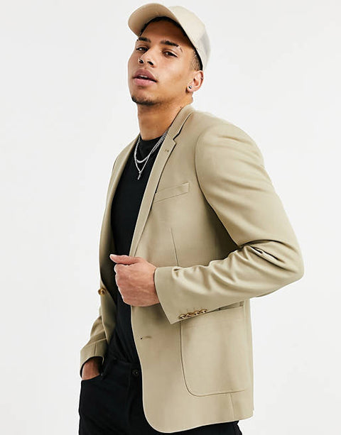 ASOS Design  Men's Ecru Blazer ANF173 (AN65,AN70) SHR