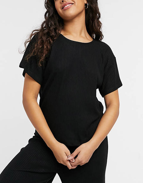 ASOS Design Women's Black T-Shirt AMF599 shr