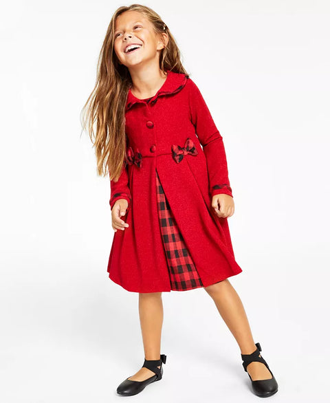 Rare Edition Girl's Red Dress ABFK120 (ll20)