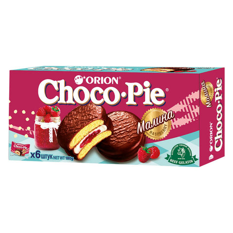 Orion Choco-Pie Raspberry 180g | Orion In Lebanon