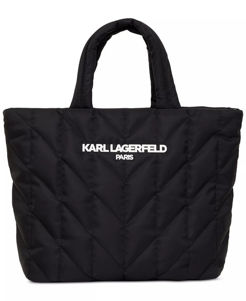 Karl Lagerfeld Paris Women's Black Voyage Large Nylon Tote Bag | Karl Lagerfeld Paris In Lebanon