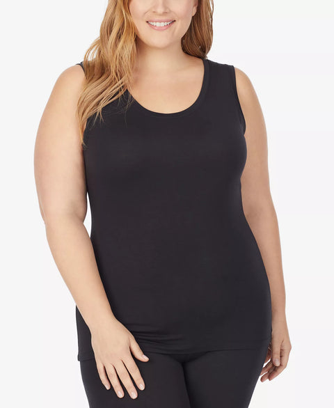 Cuddl Duds Women's Black Softwear with Stretch Reversible Tank Top|Cuddl Duds In Lebanon