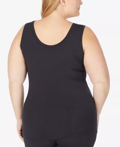 Cuddl Duds Women's Black Softwear with Stretch Reversible Tank Top|Cuddl Duds In Lebanon