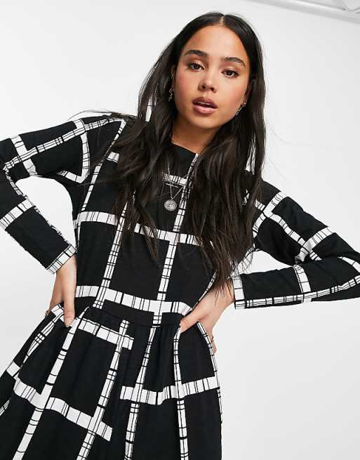 Asos Design Women's Mono Grid Multicolor Jumpsuit ANF2713