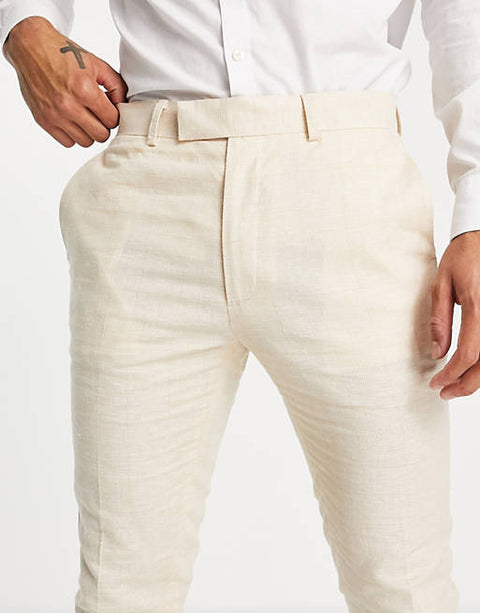 Asos Design Men's Ecru Trouser ANF474 (LR57)