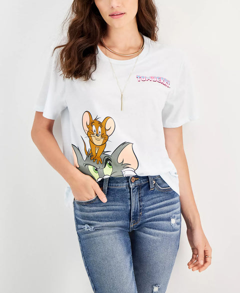 Love Tribe Women's Ice Melt Tom & Jerry Graphic T-Shirt | Love Tribe In Lebanon