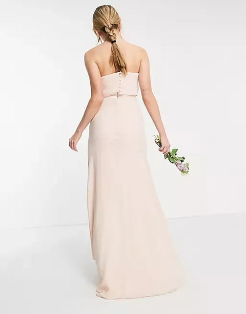 Asos Design Women's Light Pink Dress ANF854