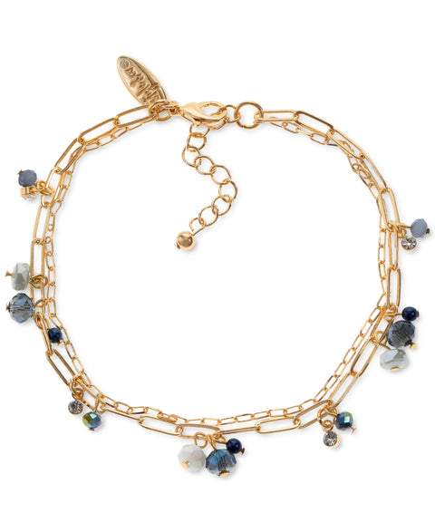 Style & Co Women's Gold & Blue Anklet ABW624 shr (ft25,26,27)