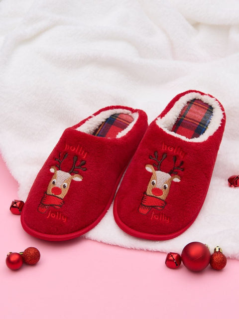 Sinsay Women's Red X-Mas Slippers | Sinsay In Lebanon
