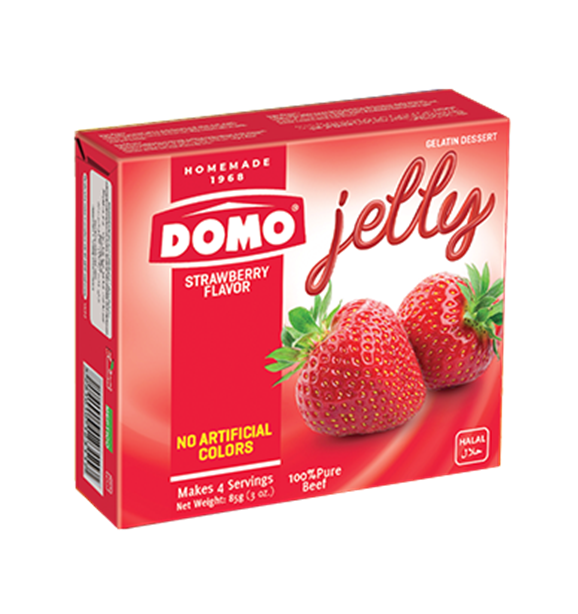 Domo Jelly Strawberry Flavor 85g | Domo In Lebanon
