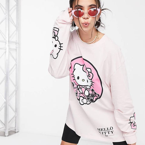New Girl Women's Pink Sweatshirt AMF1629 shr