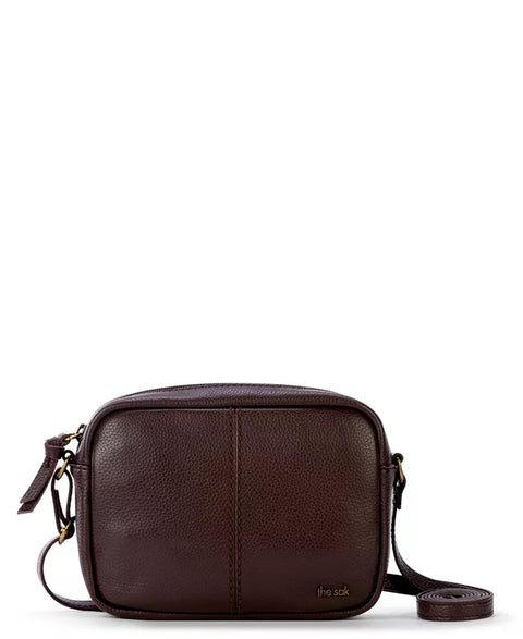The Sak Women's Dark Brown De Young Leather Camera Crossbody |The Sak In Lebanon