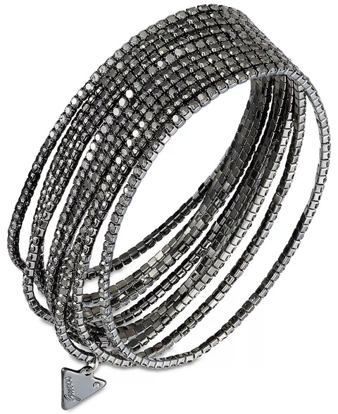 Guess Women's Hematite 6-pcs Set Crystal Stretch Bracelets | Guess In Lebanon