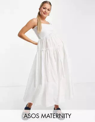 Asos Design Maternity Women's White Dress ANF1063
