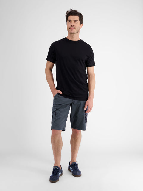 Lerros Men's Charcoal Gray Sporty Cargo Dawson Belted Shorts | Lerros In Lebanon