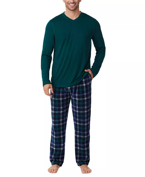 Cuddl Duds Men's Multicolor Pajama Set ABF415(od29)